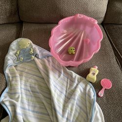 baby doll bath tub with accessories