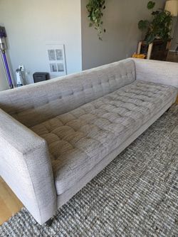 Living Spaces Tufted Sofa