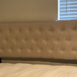 Gray Queen Size Headboard 