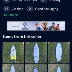 Selling surfing bords!