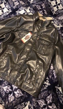 Levi’s leather plush lined jacket