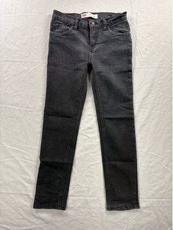 Levi’s 510 Skinny Jeans Boys 14 Reg 27x29 Black Charcoal Denim