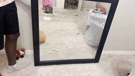 Large Black Dresser Mirror