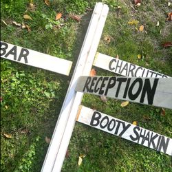 Multidirectional Sign For Your Wedding
