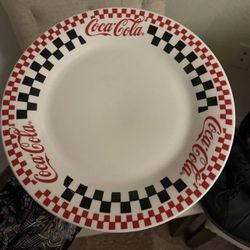 Gibson Coca Cola black & red checkered plate pre-owned
