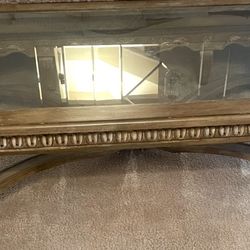 French Provincial, Glass, Coffee table set