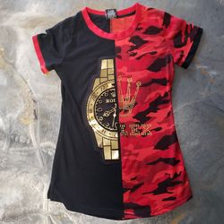 Men's Krisp NYC Red, Black and Gold T- Shirt