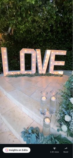 4 feet tall marquee letters