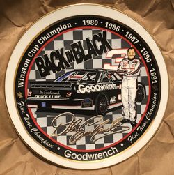 Dale Earnhardt 5 Time Champion "Back in Black" Collector Plate
