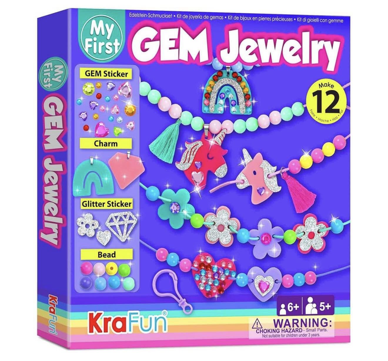 KRAFUN Jewelry Kit for Kids ✨ Make Your Own Bracelets & Charms