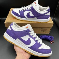 Size 9.5 - Nike SB Dunk Low Pro ISO Orange Label Court Purple Suede 2023