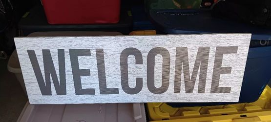 Decorative Horizontal Welcome Wooden Sign