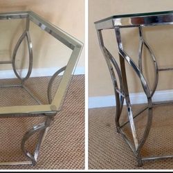 Chrome End Tables 