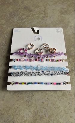 Girl’s Ring and Necklace 10 Piece Set