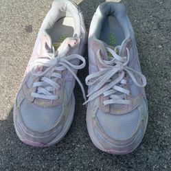 ASICS GEL-1130 - Women's Casual Running Shoes(White/Pink/Silver) Size  7.5