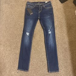 True Religion Mid Rise Skinny Jeans