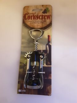 Winged corkscrew bottle opener (46)