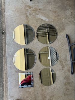 Wedding Circle, Square Mirror Centerpieces Wholesale Lot, espejos redondos, cuadrados, party, home decor