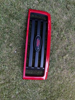 09 thru 14 F-150 OEM Ford Parts Paint-to-Match FX4 FX2 Grille Red Emblem