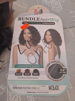 Women's Black Curly Hair Wig Bundle