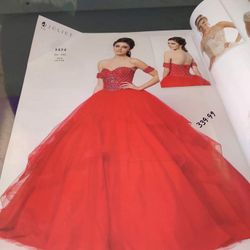 Quinceañera Dress Or Prom Dress With Crown 