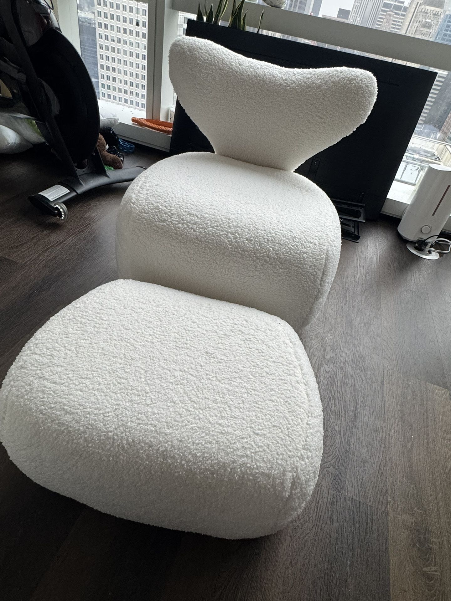Accent Chair Ottoman Set