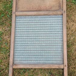 Vintage Glass Washboard 
