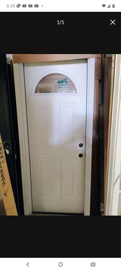 30x80 prehung left hand fiberglass door,wide frame 61/2", molding outside, special order door available now