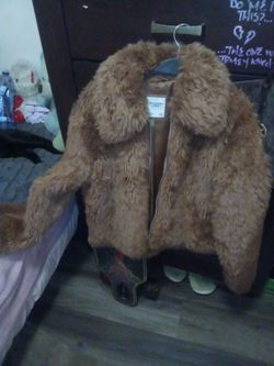 Abercrombie & Fitch Faux Fur Jacket