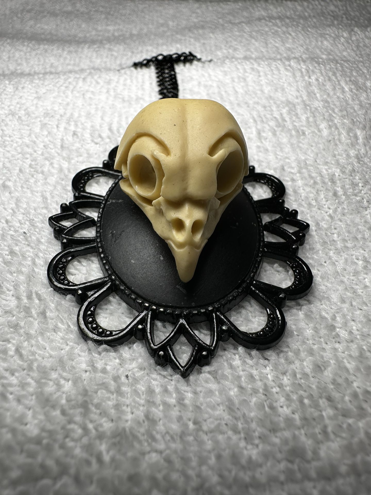 OWL - Animal Skull - RESIN REPLICA - Pendant / Necklace