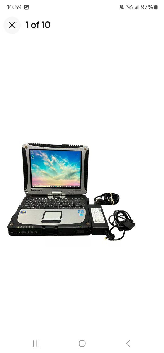 Panasonic Toughbook CF-19 i5-2520M 8GB 512GB SSD Touch Rugged Laptop WIN10 Home
