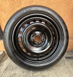 1 GOOD USED DONUT SPARE TIRE FOR DODGE CHARGER 18X4  5X4.5 T145/80D18 GOODYEAR TIRE $60 PICKUP ONLY