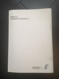 2015 BMW i3 Owner’s Manual