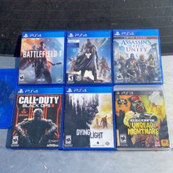 PS4 Games And PS3