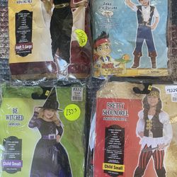 Costumes Sizes Vary Each One Is $5