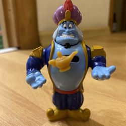Disney RARE 2001 Genie & Lamp 4" McDonald's EUROPE Action Figure Disney Aladdin
