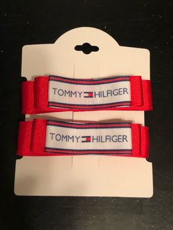 2 New Red Tommy Hilfiger Large Barrettes