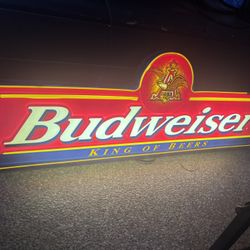 Vintage Budweiser LED sign