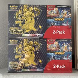 Pokemon Surging Sparks Elite Trainer Box ETB and Booster Bundle 2-pack