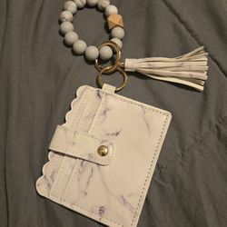Large Keychain Bracelet with Tassel & Wristlet - NEW