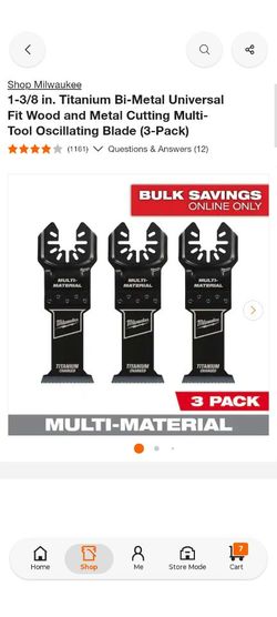 Milwaukee multi tool blades