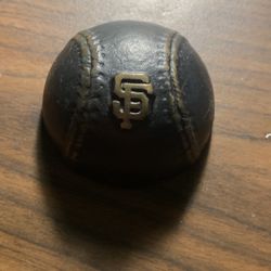 Vintage Iron Paper Weight - SF Giants Baseball