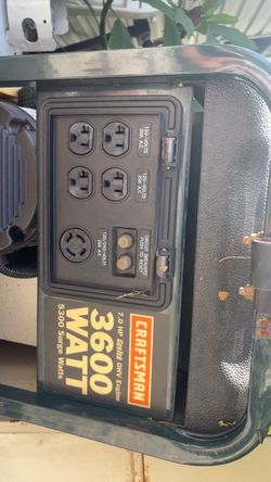 Craftsman generator