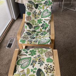 IKEA Armchair with Ottoman (Used) 