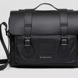 Dr Martens Leather/Canvas Messenger Bag