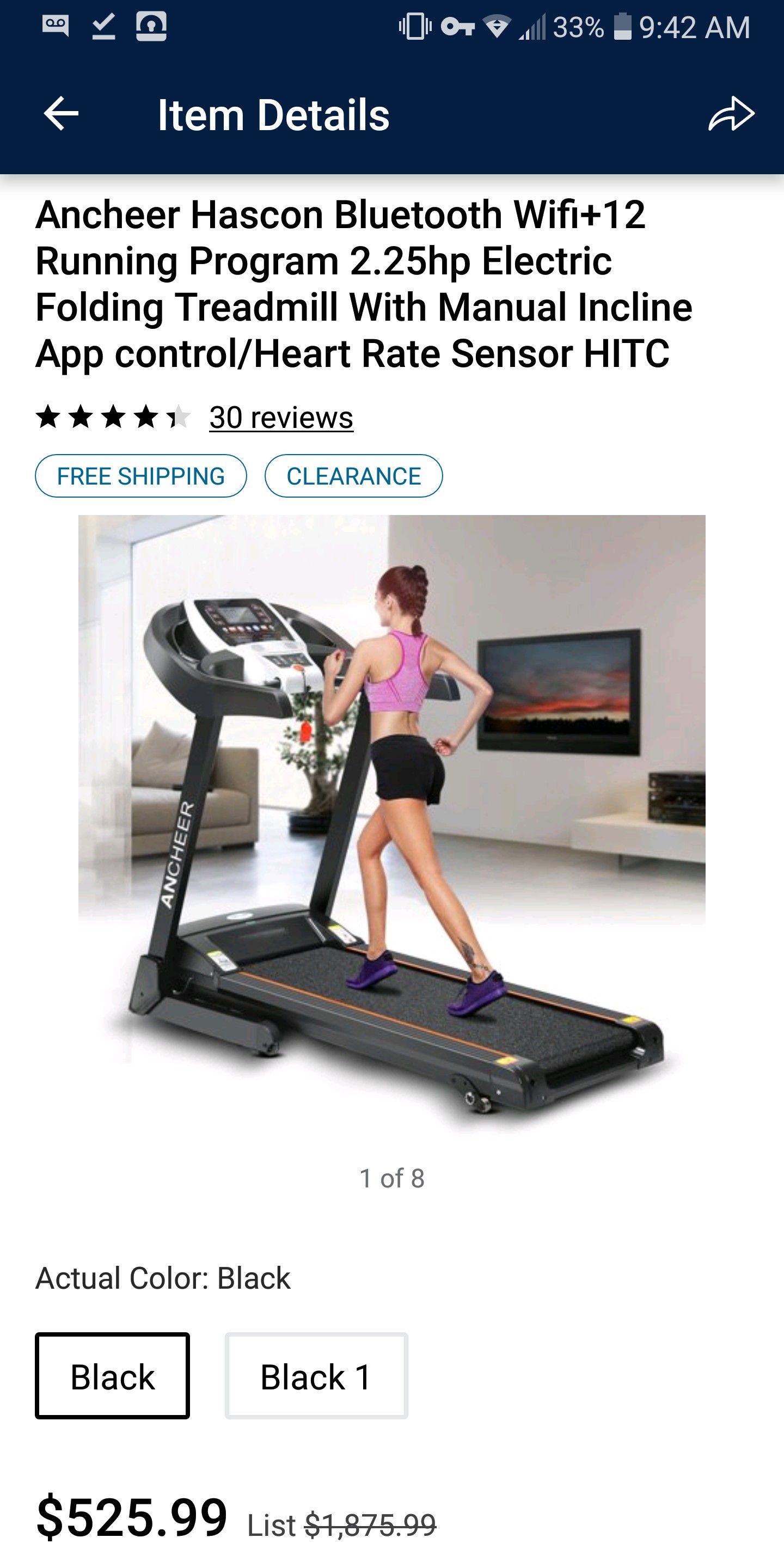 Treadmill make offer