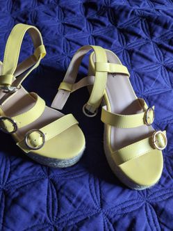 Yellow sandals