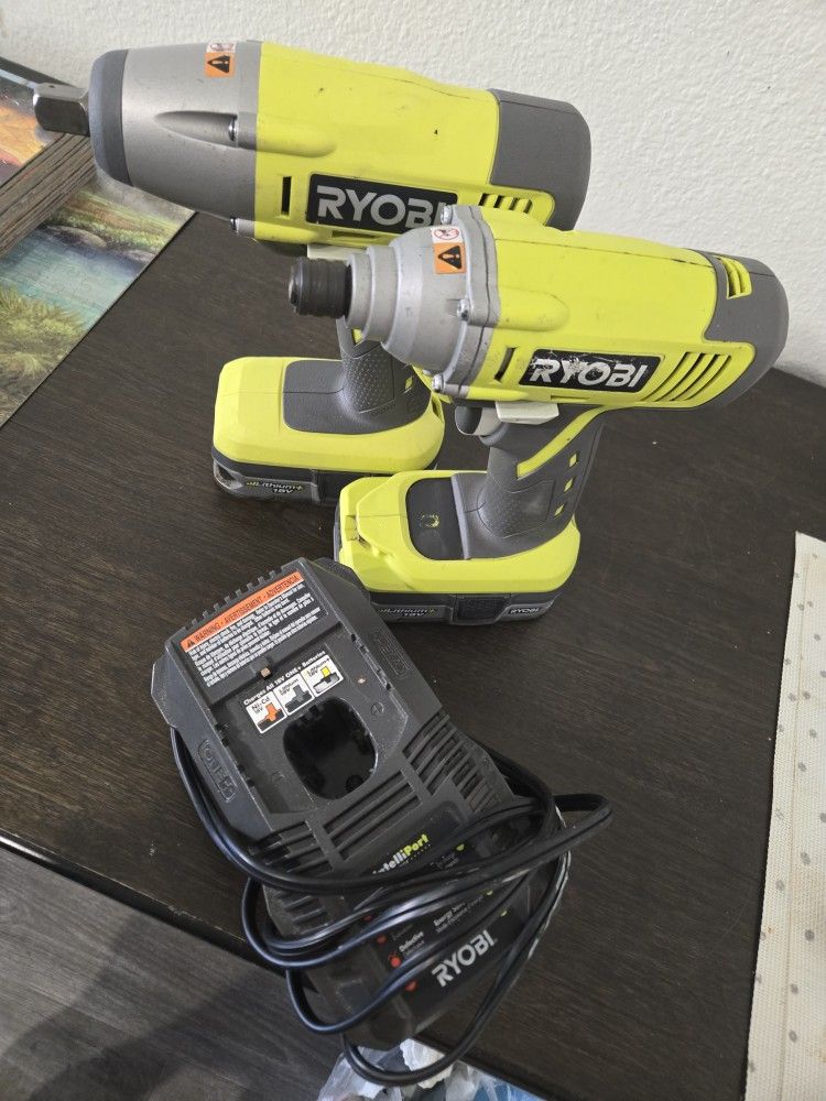 Power Drills Two Batteries And Charger