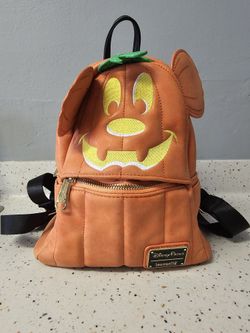 Disney Parks Loungefly Pumpkin Mini Backpack