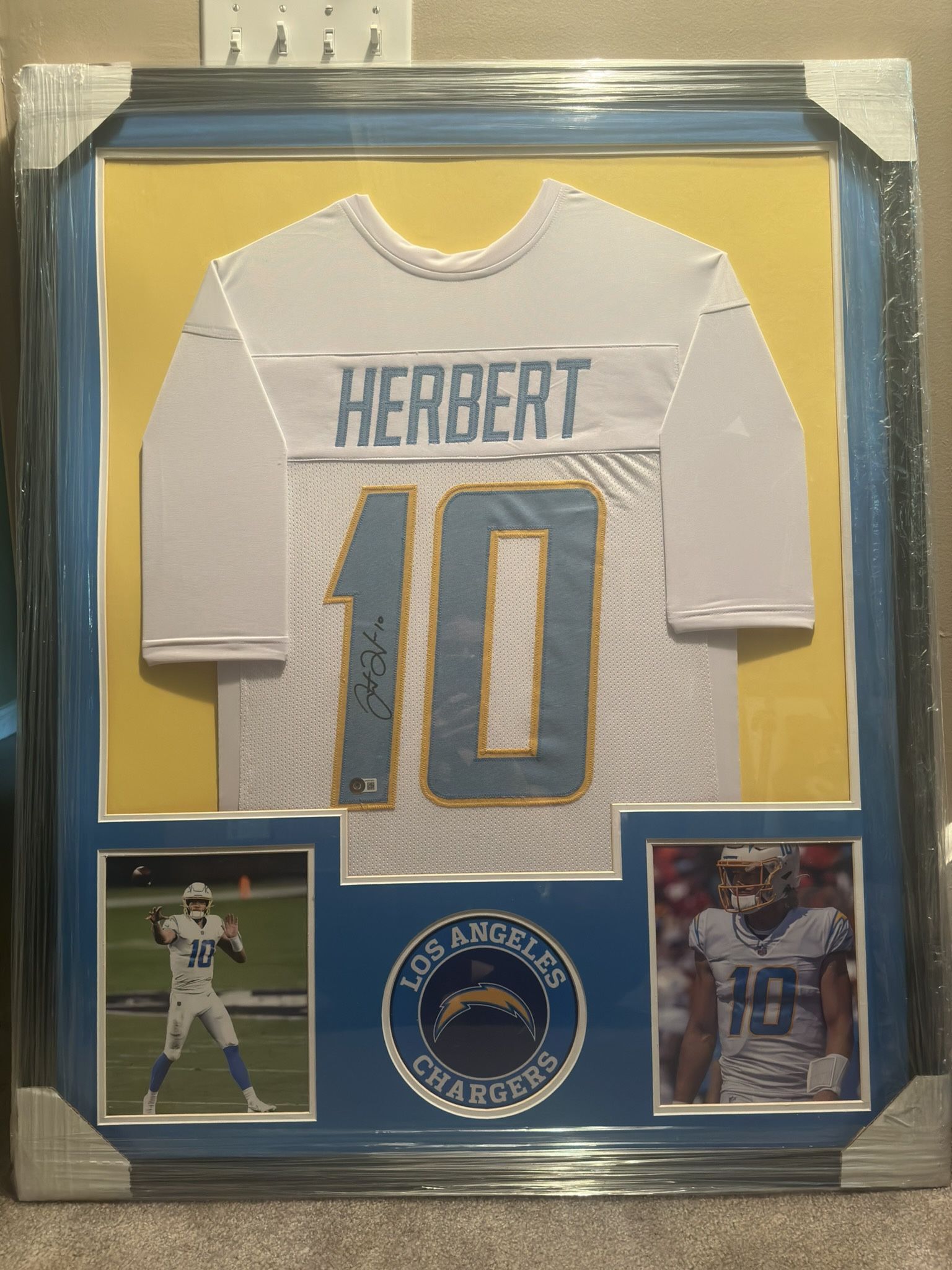 Justin Herbert Autographed jersey
